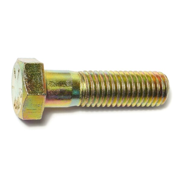 Midwest Fastener Grade 8, 5/8"-11 Hex Head Cap Screw, Zinc Yellow Steel, 2-1/4 in L, 10 PK 00750 - main